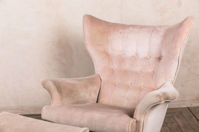 vintage pink g plan reclining winged armchair